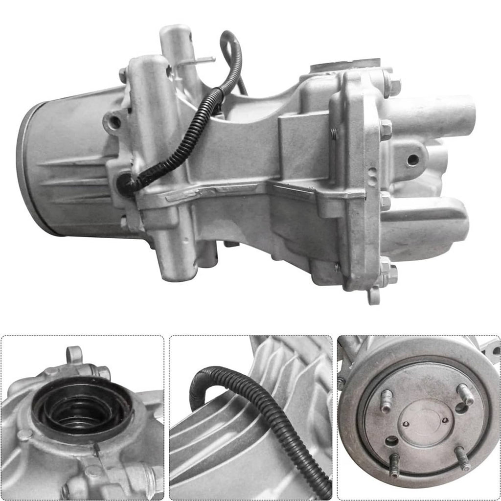Rear axle differential carrier assembly with metal housing and wiring harness