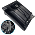 Sliding door interior handle metal clip, black with mounting screws and bracket