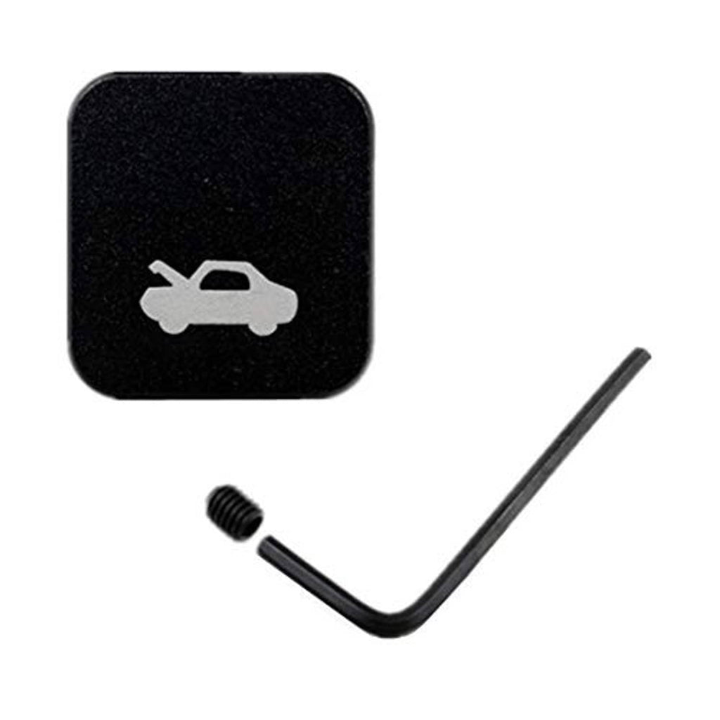 Black latch release handle with wrench icon, plus hex key and screw