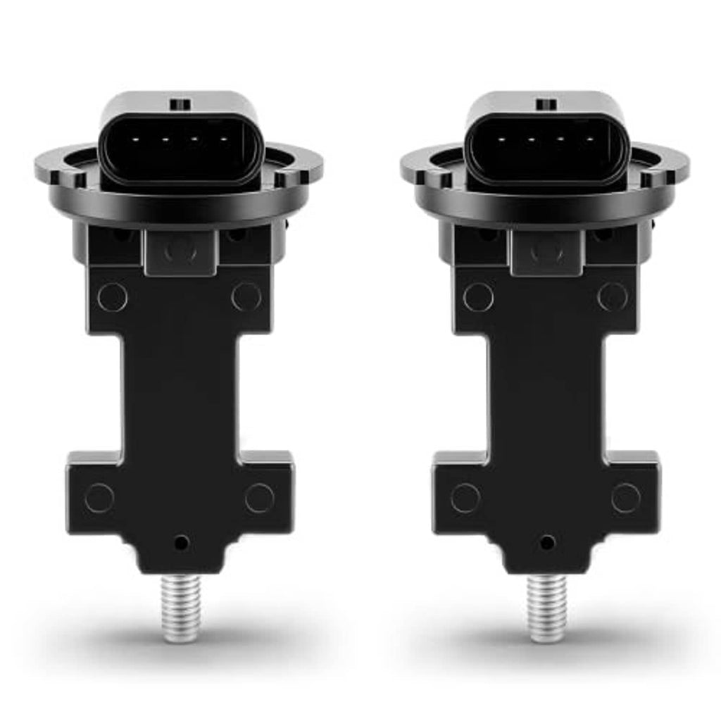 Black camshaft position sensor with 4-pin connector, metal threads on mounting stud