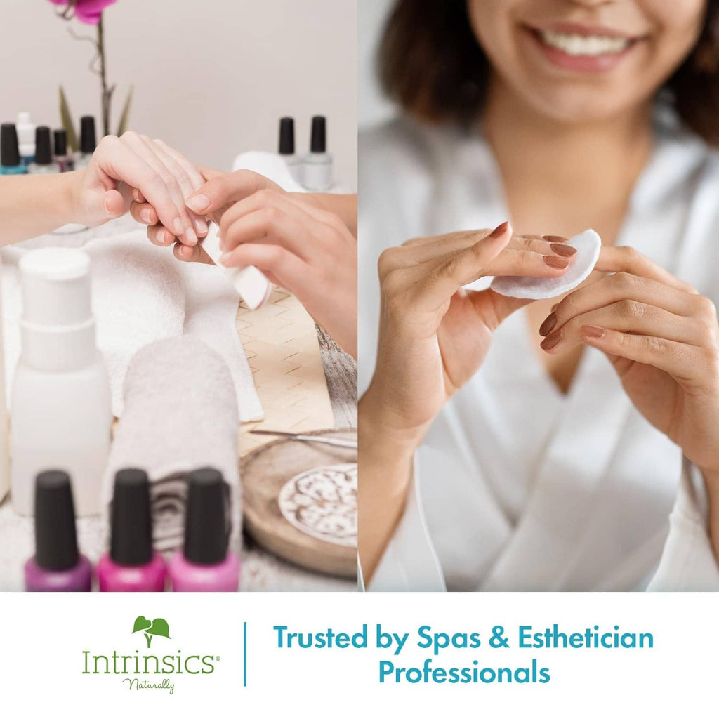Cotton gauze pads used for skincare application and exfoliating