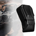 Black UTV center console storage bag with carbon-fiber style panels and side zipper.