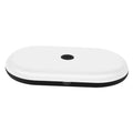 White magnetic LED dome light with black side, round lens button on top