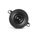 3.5-inch black car door replacement speaker with wire-mount tabs and central cone
