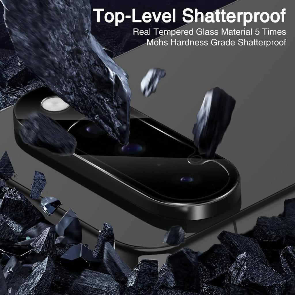 Shatterproof tempered glass camera lens protector film, impact-resistant cover