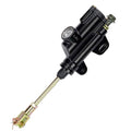 Black rear brake master cylinder with pushrod and mounting brackets