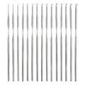 PATIKIL crochet hooks set, 15 stainless-steel hooks in silver, assorted sizes