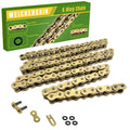 Gold X-ring chain links on retail box with small O-ring and pin hardware
