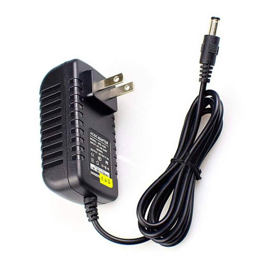 Black 18V drill charger AC adapter with two-prong plug and DC barrel connector
