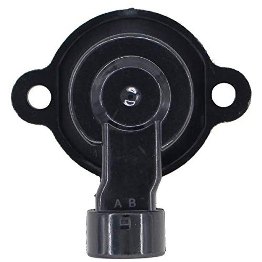 Throttle position sensor with black circular housing and front electrical connector