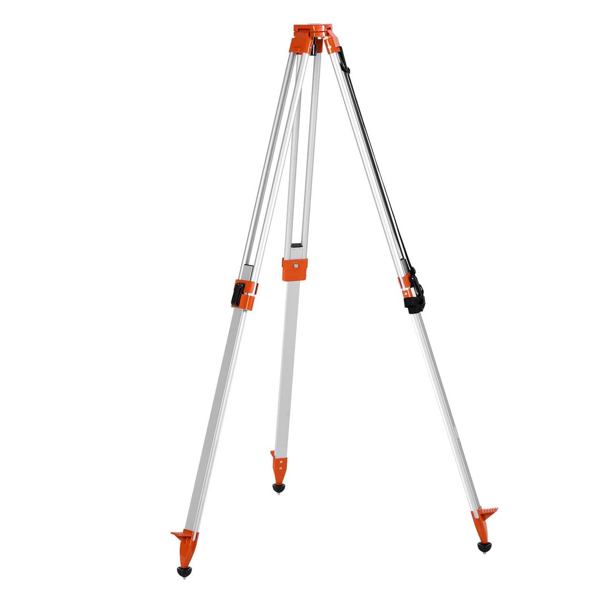 Laser level tripod stand with orange clamps and adjustable three legs