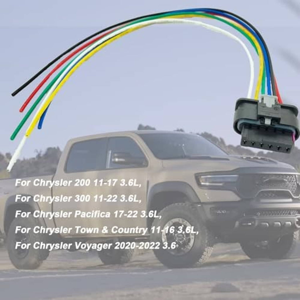 Wiring harness with black 6-pin throttle connector and multicolored leads
