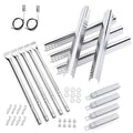 Stainless steel burner heat plates and mounting hardware replacement kit
