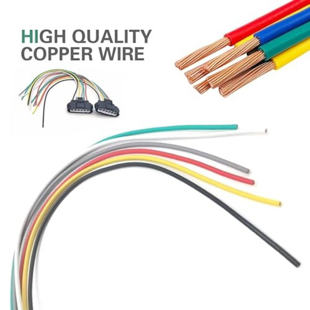 Multicolor wiring leads with throttle position sensor connector plugs