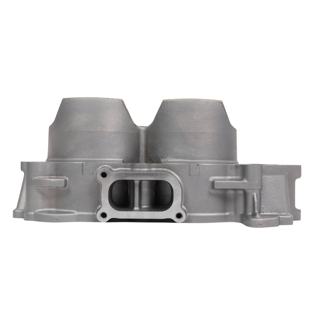 Aluminum cylinder block with two cylinder ports and mounting holes, piston gasket kit