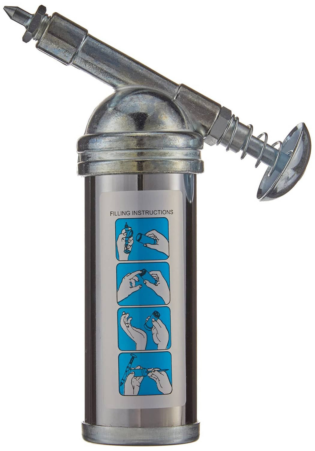 Astro Pneumatic Tool 101 mini grease gun, metal canister with filling instructions label