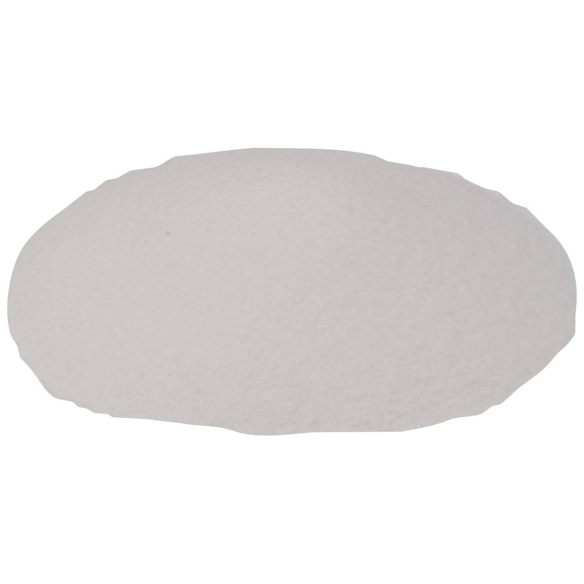 Unseasoned meat tenderizer powder mound, light gray