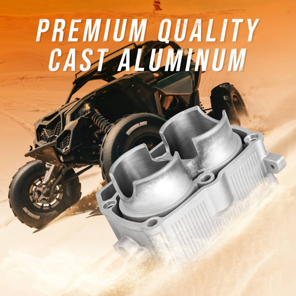 Cast aluminum cylinder assembly kit with cylinder block and piston components