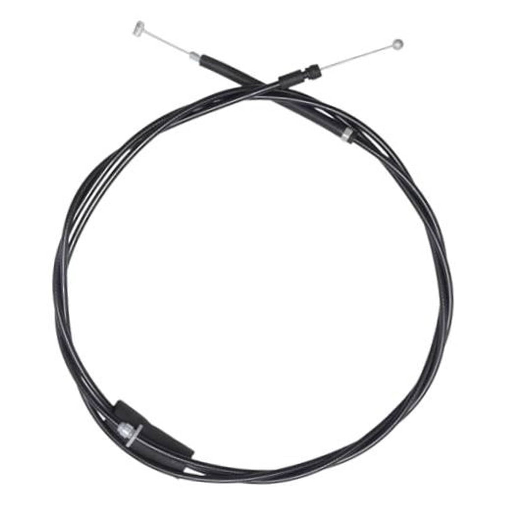 Black hood release cable with metal ball ends and two cable housings