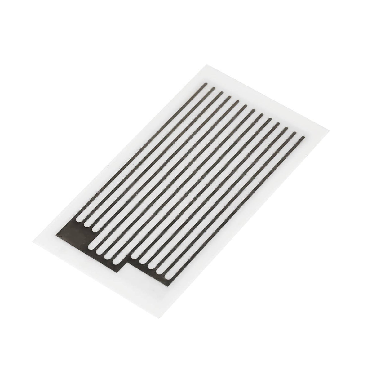 Ceramic ozone plate replacement, single rectangular panel with dark ribbed strip slots