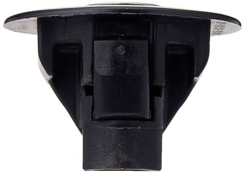 Black plastic lock cylinder housing with central switch insert