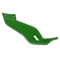 Green right hood side panel with cutout slot and mounting holes