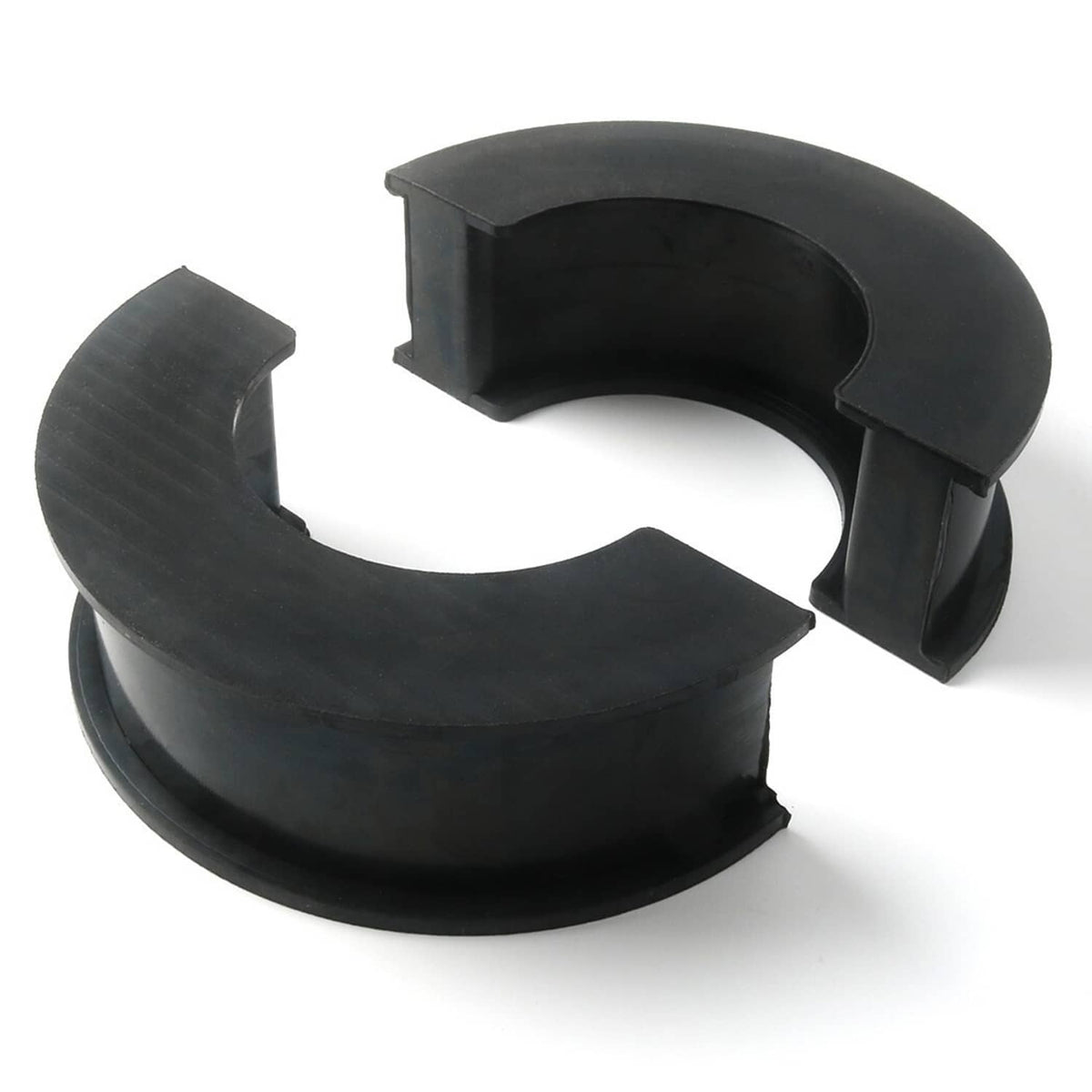 Black rubber driveshaft center support bearing insert