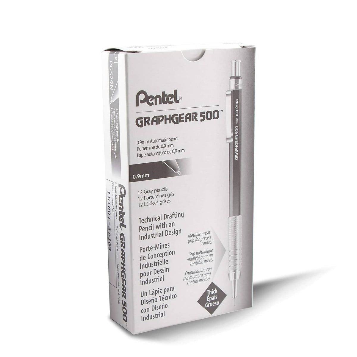 Pentel Graphgear 500 mechanical drafting pencil box, 0.9 mm, technical design