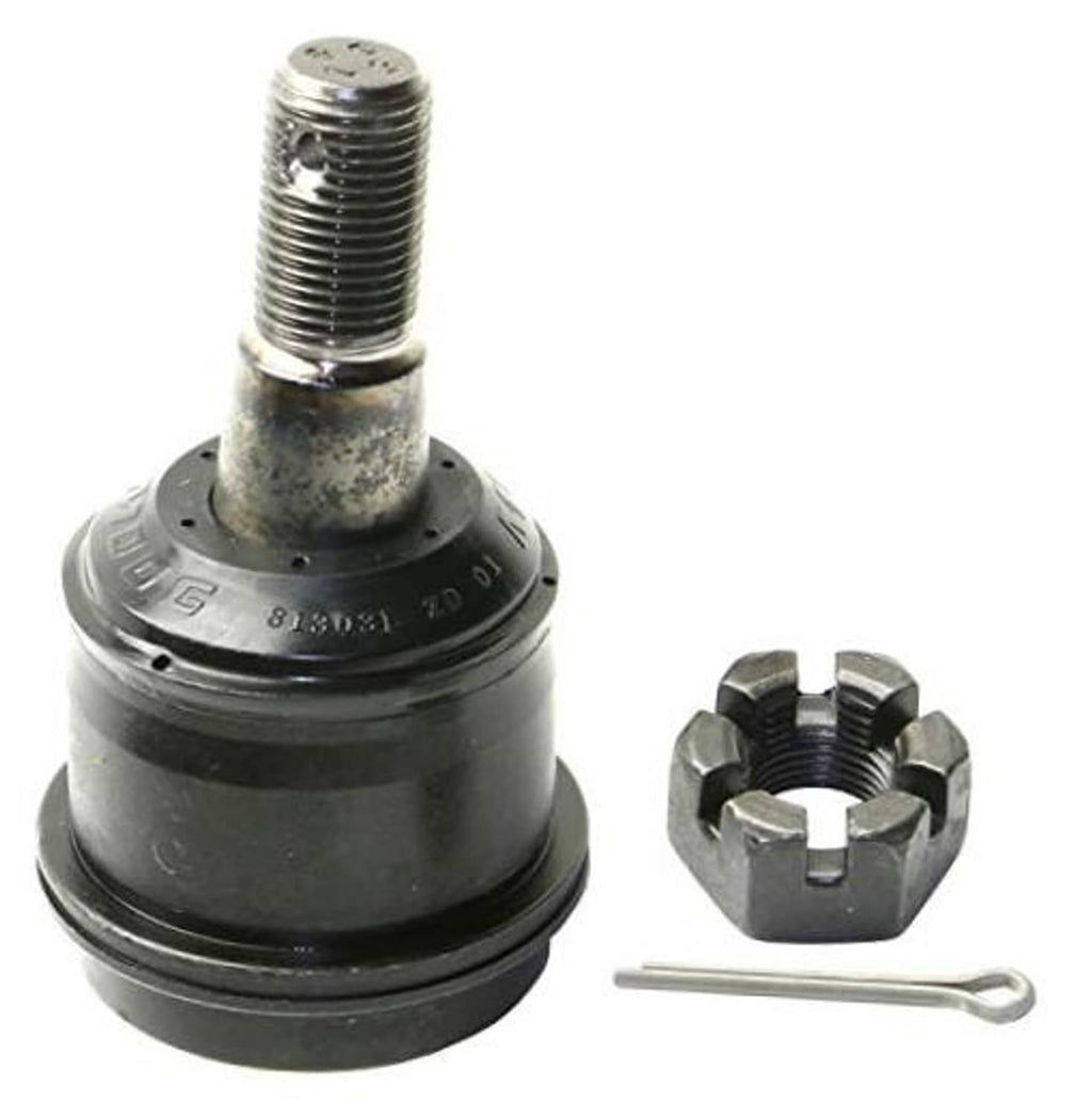 Front suspension ball joint with threaded stud, black rubber boot, plus hardware