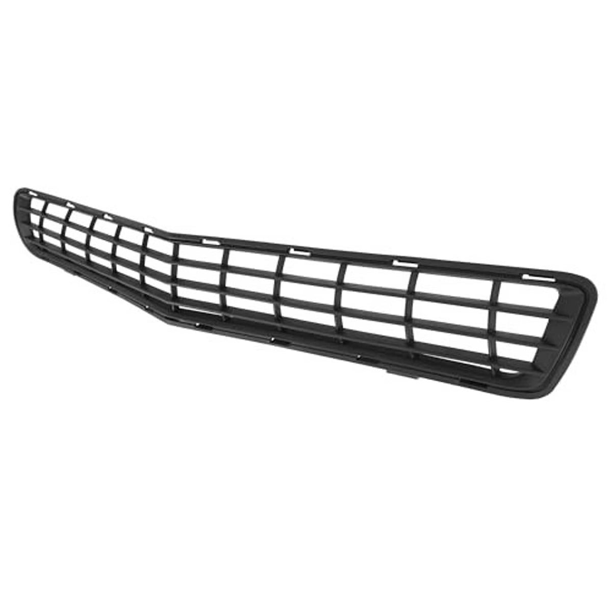 Black lower grille with long frame and rectangular mesh openings