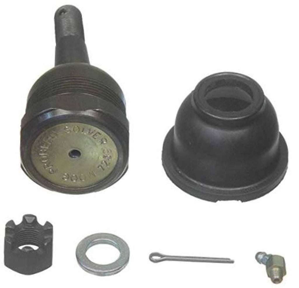 Suspension ball joint kit with black rubber boot, threaded stud, washer, and pin