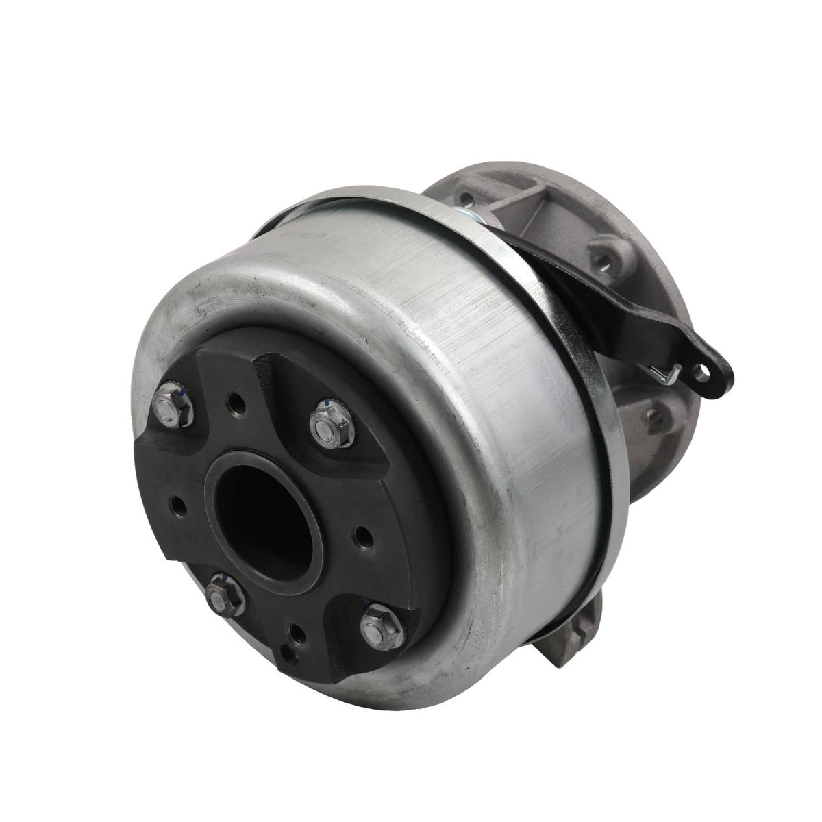 Parking brake actuator assembly with metal canister and side bracket