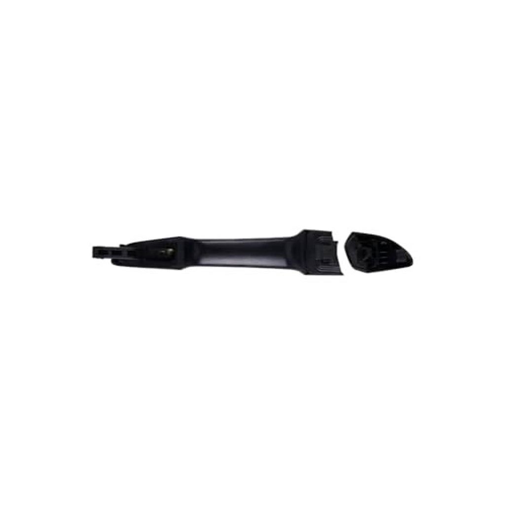 Black rear-left door handle with internal mounting bracket