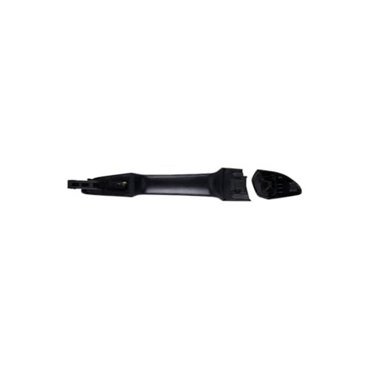 Black rear-left door handle with internal mounting bracket