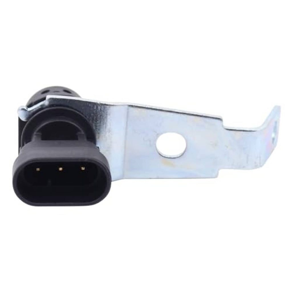 Camshaft/crankshaft position sensor with metal bracket and black electrical plug