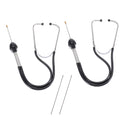 Lamoutor automotive mechanic stethoscope set of two, black metal tubes and rubber hoses