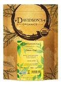 Organic loose-leaf chai tea pouch with Davidson's Organics branding on the front label