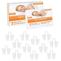 Nasal vent dilator set, pack of 12 small clear hard cone vents