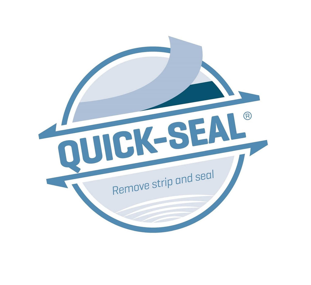 Quick-Seal logo: remove strip and seal