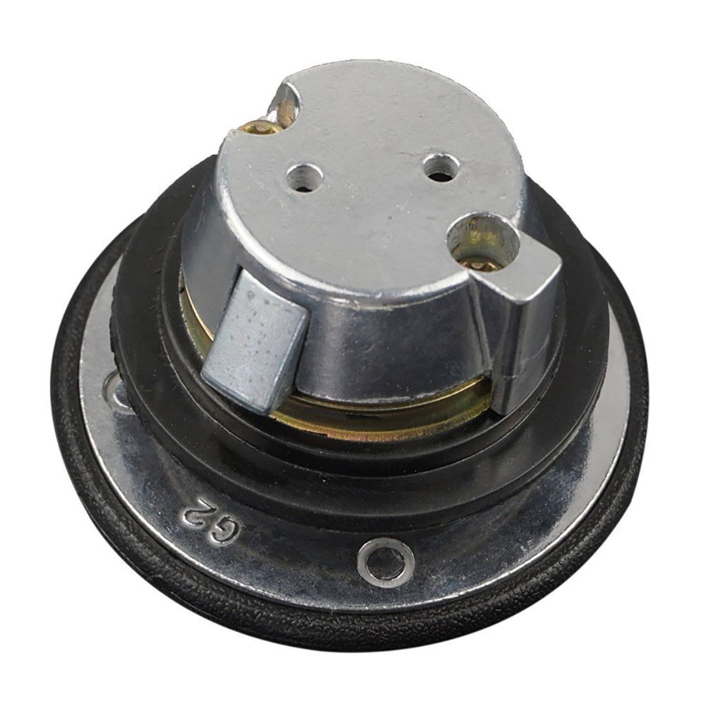 Ignition switch lock cylinder with metal face and black base