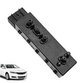 Power seat adjustment switch control panel, black with multiple round knob buttons