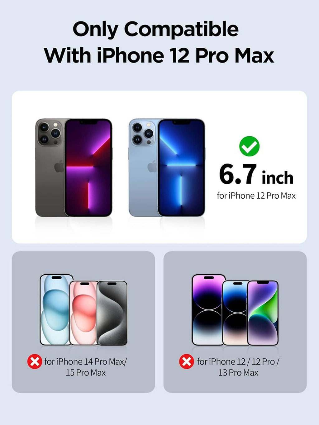 iPhone 12 Pro Max 6.7 inch privacy screen protector compatibility guide