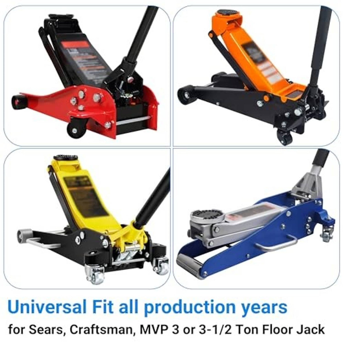 Universal floor jack seal kit compatible with Sears, Craftsman, MVP 3-ton models