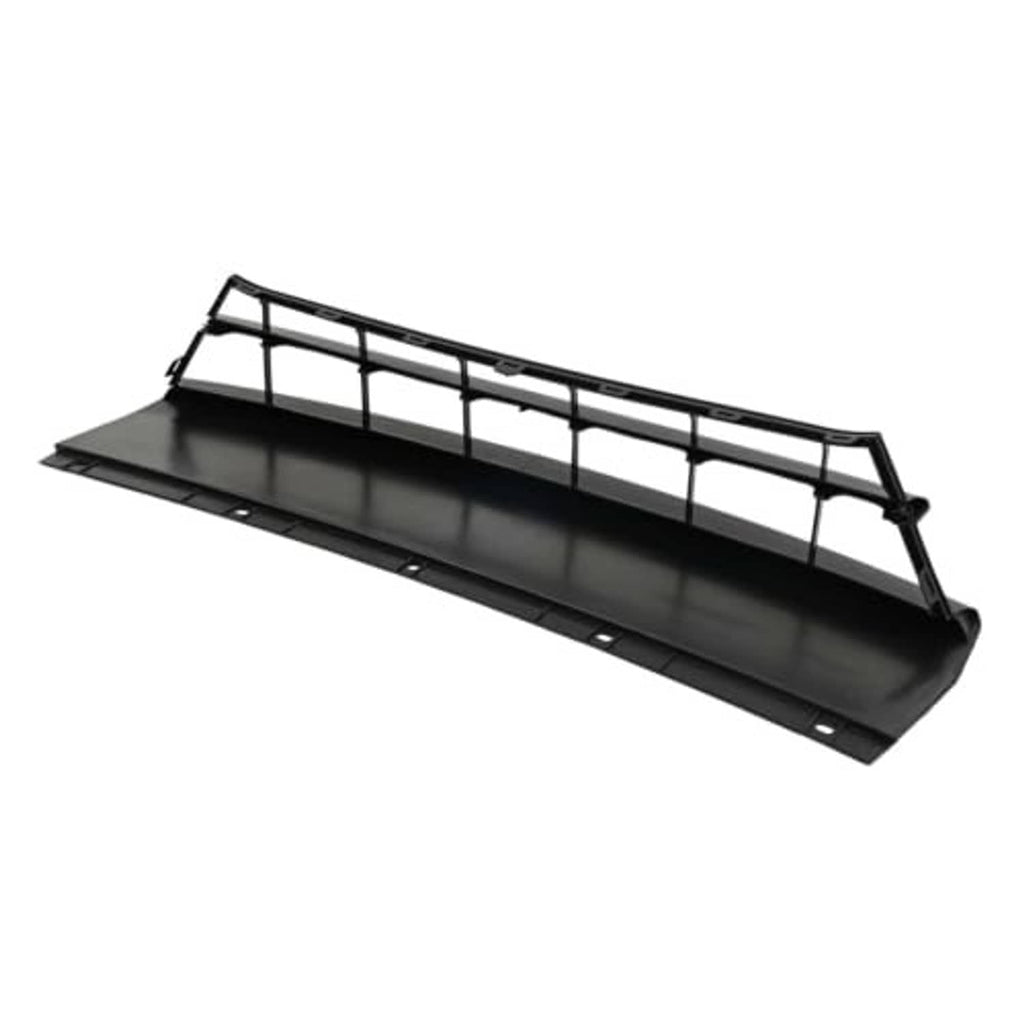 Front bumper grille insert with side brackets, black mesh frame and base