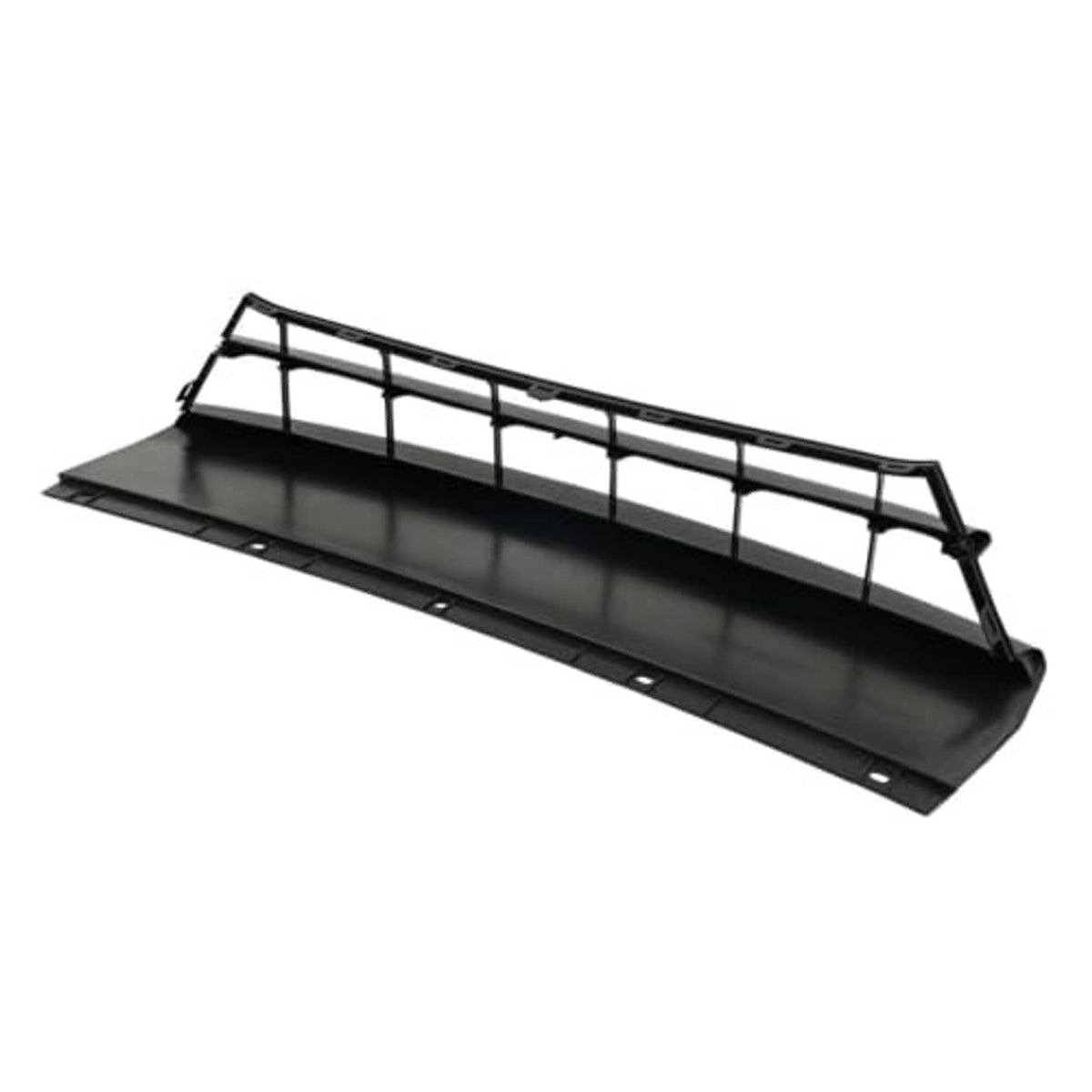 Front bumper grille insert with side brackets, black mesh frame and base