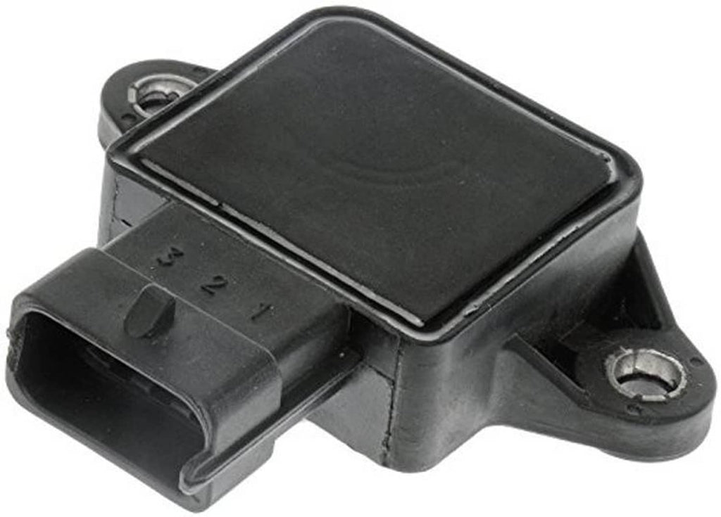 Throttle position sensor angled view with molded housing and terminal connector
