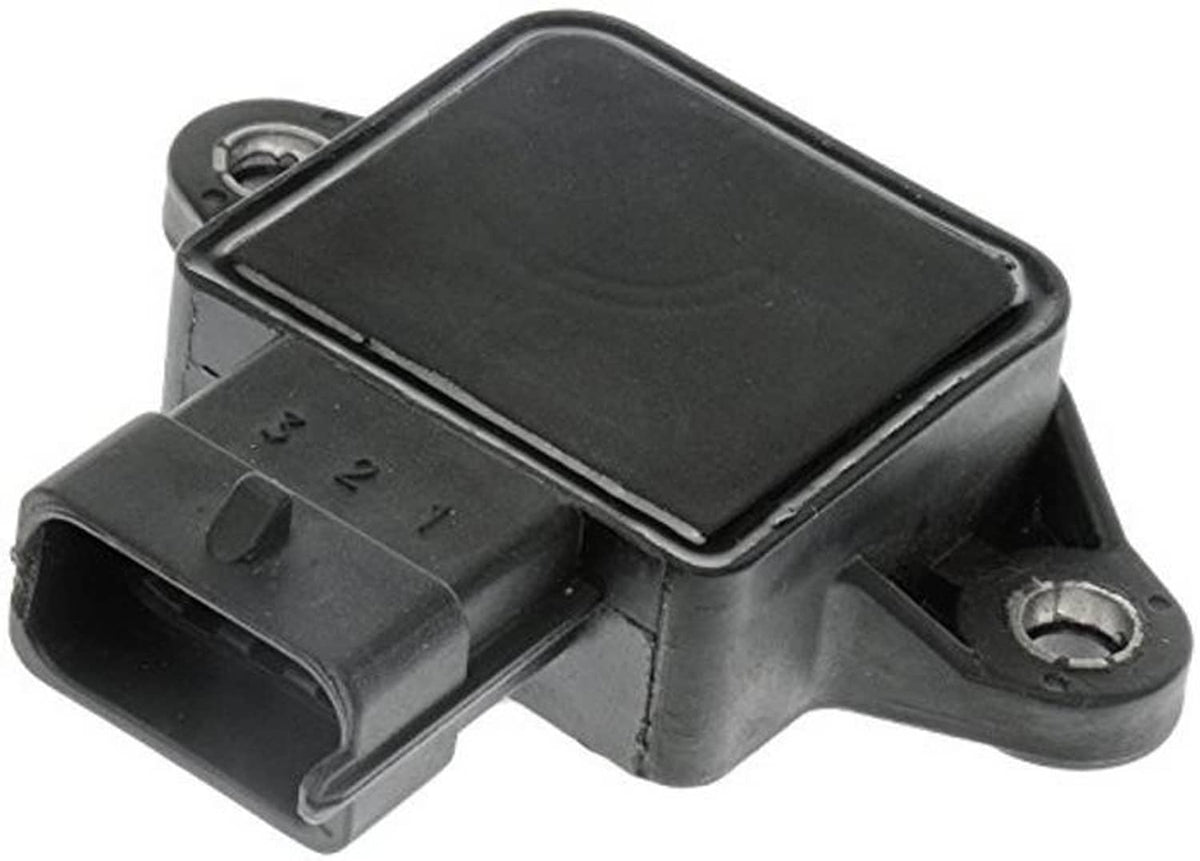 Throttle position sensor angled view with molded housing and terminal connector