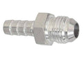Aluminum AN flare hose barb adapter, 5/16 in barb end
