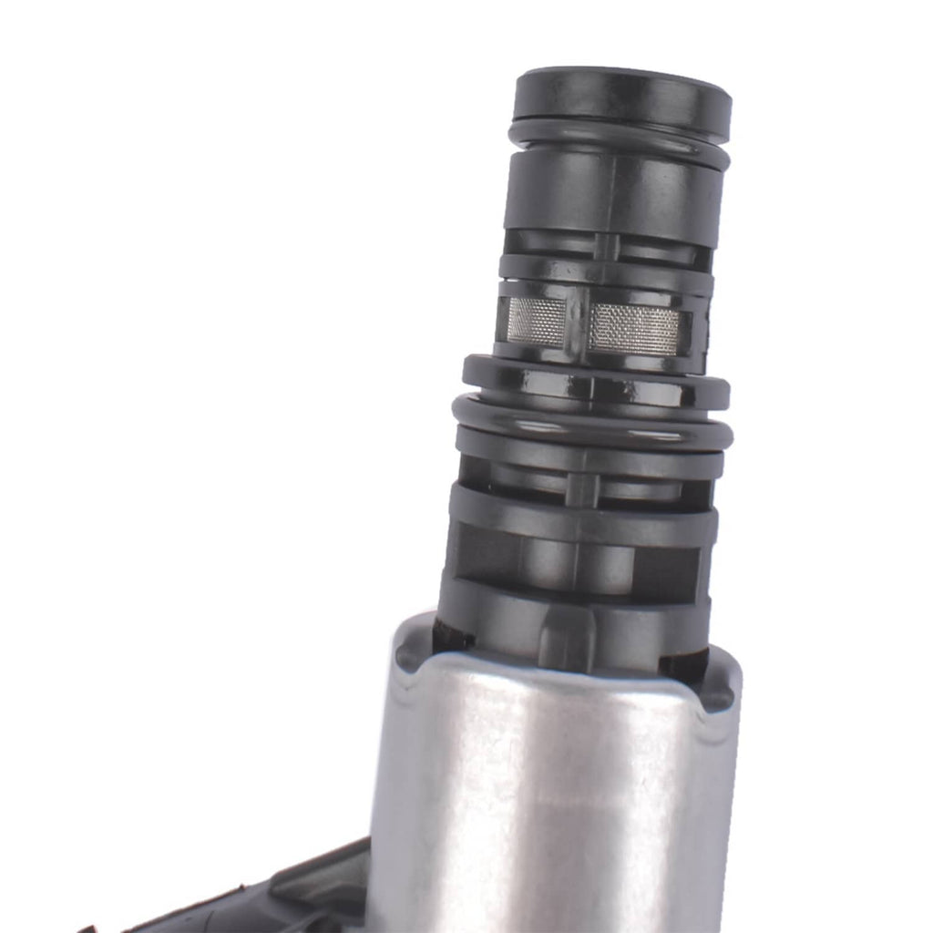 Oil pump solenoid with black rubber seal and metallic body