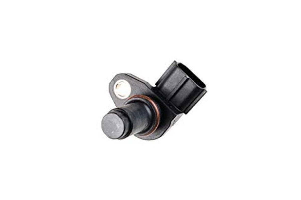 Camshaft position sensor with metal mounting tab and black sensor body